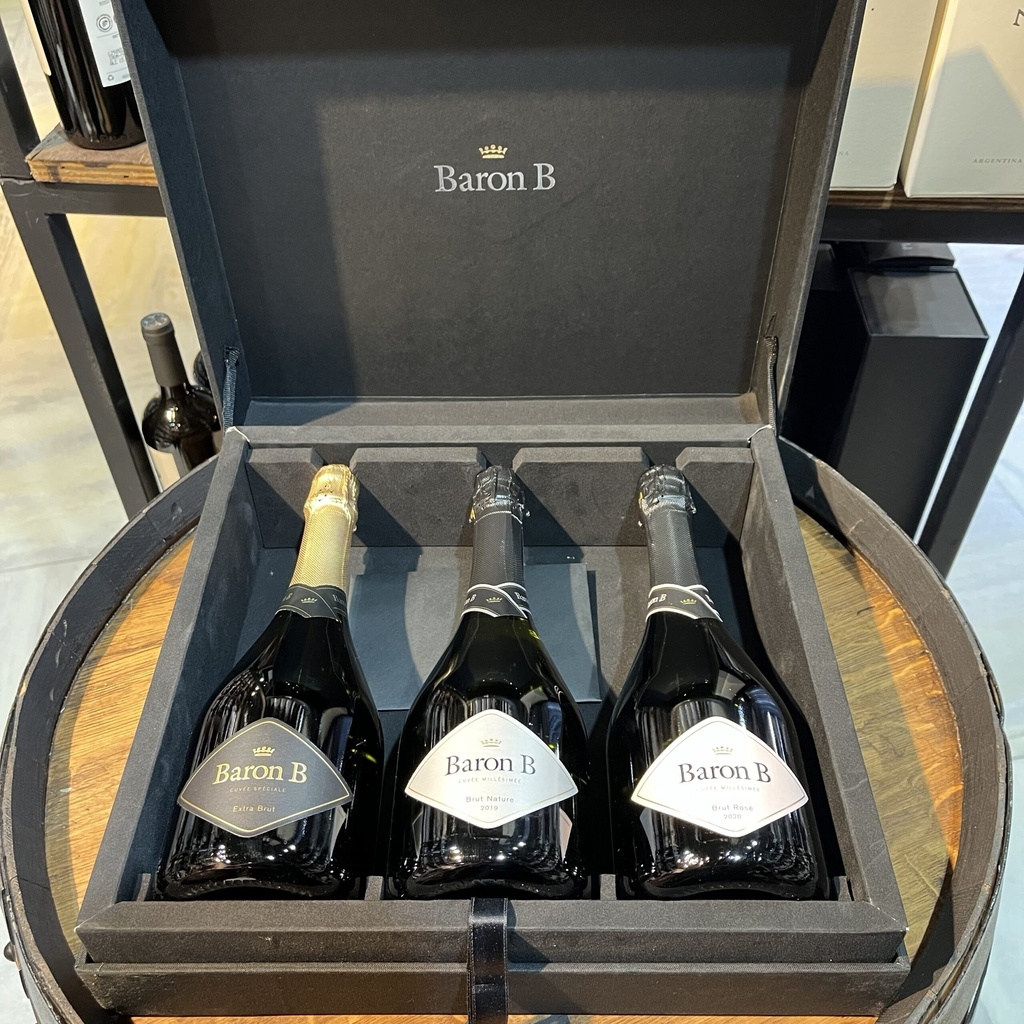 ESTUCHE X3 BARON B 750ML (BRUT NATURE - EXTRA BRUT - BRUT ROSE)
