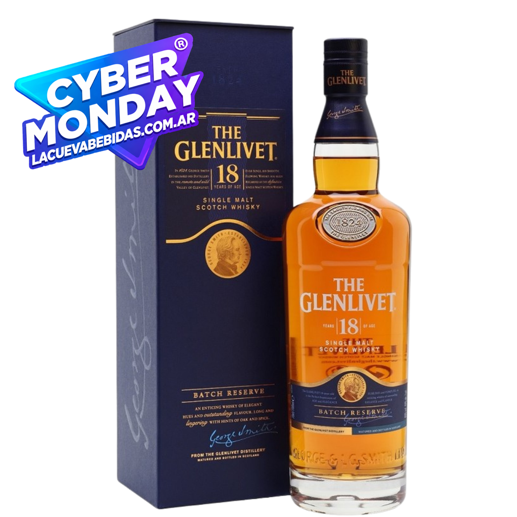 WHISKY THE GLENLIVET 18 AÑOS 700ML CYBERMONDAY