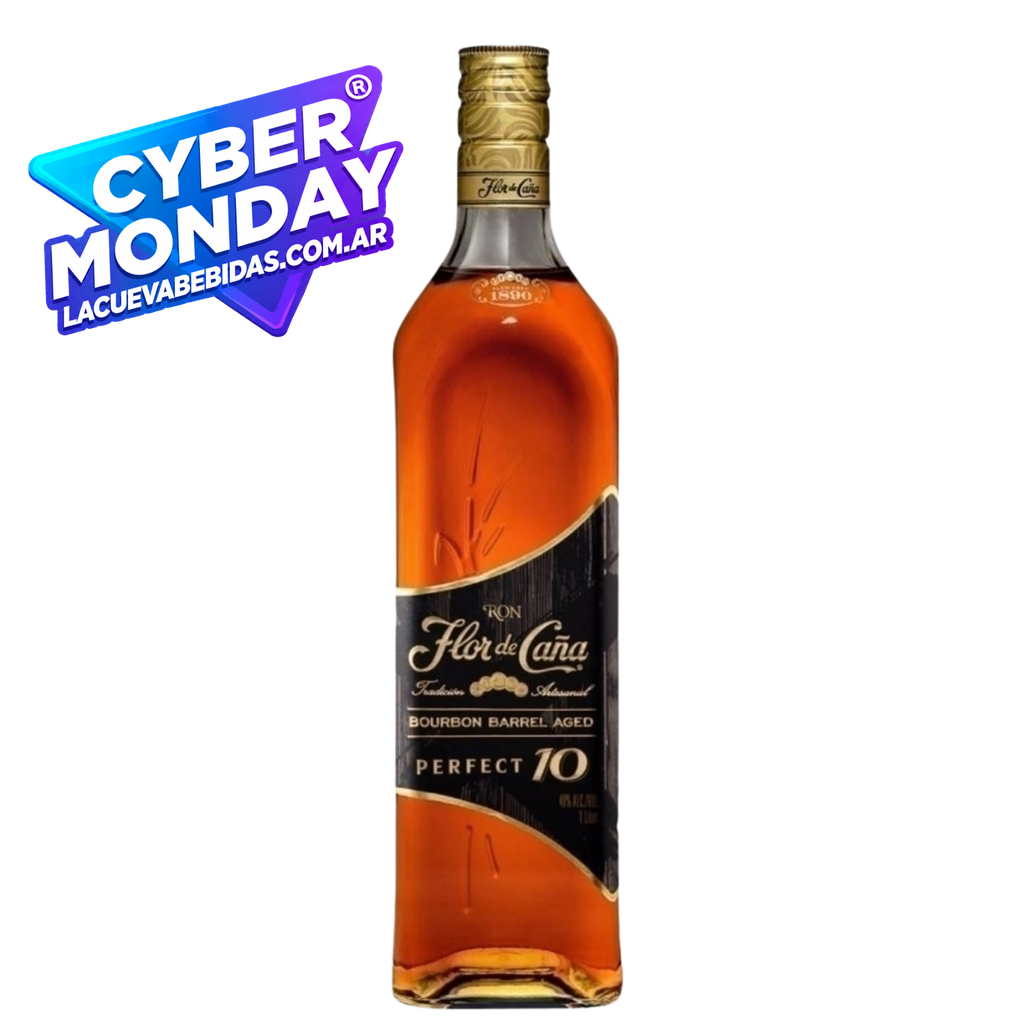 RON FLOR DE CAÑA PERFECT 10 AÑOS 1 LITRO CYBERMONDAY