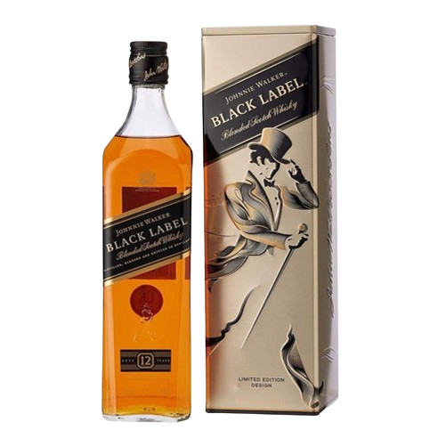 [3958] WHISKY JOHNNIE WALKER 12 BLACK LABEL 750ML (LATA)