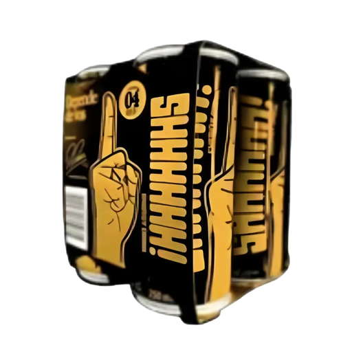 FOUR PACK ENERGIZANTE SHHH LATA 250ML 