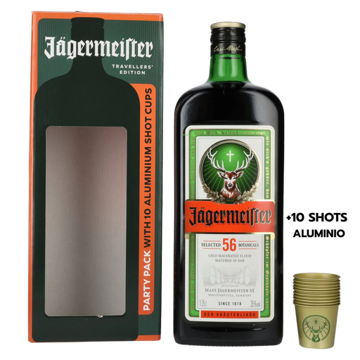 JAGERMEISTER 1,75 LTS + 10 SHOT ALUMINIO