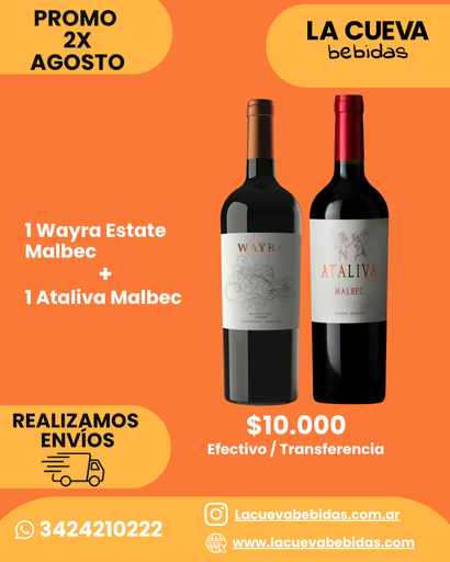 PROMO X2 WAYRA ESTATE + ATALIVA MALBEC