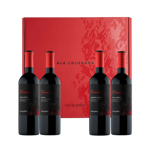 ESTUCHE ALA COLORADA (LAS PERDICES) X4 UNIDADES 750ML