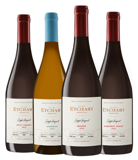 COMBO ETCHART SINGLE VINEYARD SURTIDOS X4