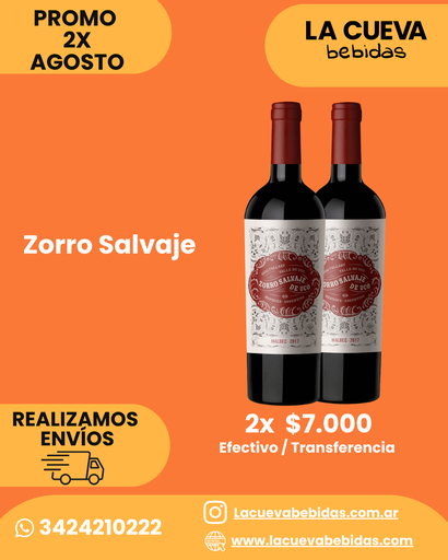 PROMO X2 ZORRO SALVAJE 