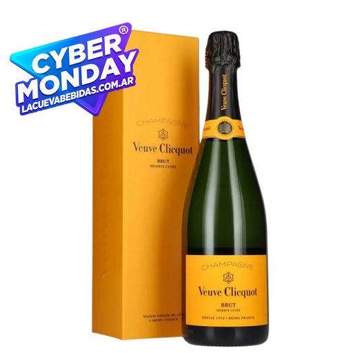 ESTUCHE VEUVE CLICQUOT BRUT CHAMPAGNE 750ML CYBERMONDAY